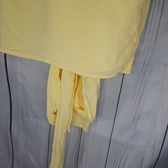 J.Jill Yellow Wrap Rayon Top - Picture 6 of 10
